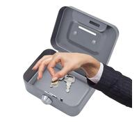 Hucha con candado - Caja de seguridad, casillero, mini caja de metal, banco de dinero, caja de dinero, resistente banco de monedas de metal para la venta diaria de niños y adultos
