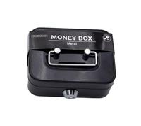 Hucha con candado | Caja de seguridad con cerradura de llave, caja de dinero pequeña caja de metal - Caja de dinero segura para dinero, banco de monedas robusto de metal para la venta diaria de niños