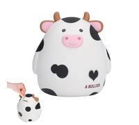 Hucha con Forma de Vaca, Hucha Vaca Caja de Almacenamiento de Monedas con Forma de Animal de Dibujos, Animados Decoración del Hogar Mejor Regalo de Cumpleaños