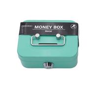 Hucha con llave - de seguridad de seguridad Mini de efectivo de metal Banco de dinero, de para monedas de metal Robusta para dinero por