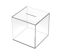 Hucha cuadrada de acrílico: vea crecer sus ahorros (18 x 18 x 18 cm, 2025)