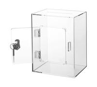 Hucha de acrílico con cerradura para juegos, concursos, votos