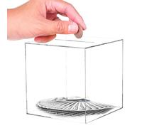 Hucha De Acrílico Transparente, Hucha Que No Se Puede Abrir, Tarro De Ahorro De Acrílico Irrompible, Caja De Ahorro De Dinero, Tarro De Ahorro para Efectivo