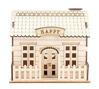 Hucha de Casa de Madera, Caja de Ahorro Decorativa, Regalo de Boda, Propina de Vacaciones