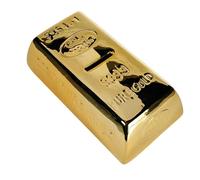 Hucha de cerámica con Cerradura, lingote de Oro