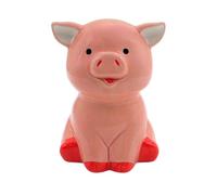 Hucha de Cerdo, Hucha clásica, Hucha Infantil, Hucha Infantil, Hucha para niños, Hucha con función de Ahorro de cerámica Rosa, 12 x 12 x 17 cm.