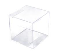 Hucha de Cubo Acrílico de Diseño Clásico, para Adultos, Pausa para Abrir la Caja de Ahorro de Dinero para Hucha de 12 Cm