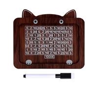 Hucha De Madera, Bóveda De Efectivo En Forma De Gato, De Ahorros De Madera con Contador Y Objetivo, Banco De Dinero De Desafío De Ahorro Vintage, Lata Multiusos para Ahorro De Efectivo para Niños