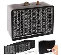 Hucha de Madera Caja de Ahorro 10000 5000 3000 2000 1000 500 Euros Uchas Dinero Adultos Huchas con Contador con Objetivo Reutilizable para Adultos y Niños - Sin Montaje