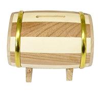 Hucha de Madera con Forma de barrica de Vino 11 x 6.5 x 8 cm
