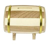 Hucha de Madera con Forma de barrica de Vino 12 x 16 cm