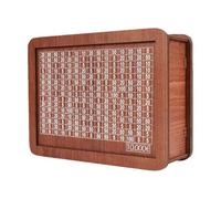 Hucha de Madera - de Monedas Retro Reutilizable, de conteo de Dinero, contenedor de Dinero de Madera, práctico ahorrador de Monedas para Adultos, niños, Hucha, Ahorro de hogar, diversión