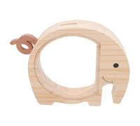 Hucha de Madera Forma de Elefante, Decoración