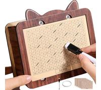 Hucha de madera - fuerte de dinero - Hucha - de monedas con objetivo de ahorro y números | Kit de educación financiera duradera para adultos, niños, adolescentes, adolescentes, hijo, hija