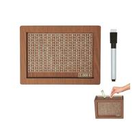 Hucha de Madera para Ahorro, Tarro con función de conteo de estadounidenses para decoración del hogar y educación financiera, contenedor de Dinero histórico