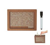 Hucha de Madera para Ahorro, Tarro con función de conteo de estadounidenses para decoración del hogar y educación financiera, contenedor de Dinero histórico