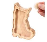 Hucha de madera transparente con forma de perro decorativa para | Banco de ahorro de dinero para niños y niñas, cumpleaños, Navidad, día del niño, guardería, dormitorio, sala de estar