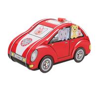 Hucha de Metal con Cerradura, Coche Infantil con Ruedas