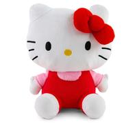 Hucha de peluche suave de Hello Kitty con dise o de b falo plateado de Sanrio en pose sentada