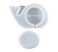 Hucha de resina para almacenamiento de elefante, hipopótamo, ballena, soporte de monedas de silicona, caja de joyería, moldes de silicona epoxi