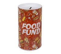 Hucha Decorativa de Lata con Diseño de Dulces y Caramelos, con Tapa. FOOD FUND, SWEETS TREATS. (Food Fund)