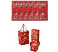 Hucha desplegable para dinero en efectivo, caja de regalo de sobre rojo salto, suministros de papel de regalo para cumpleaños, propuestas, aniversarios, Navidad y Año Nuevo