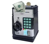 Hucha Digital - Mini Banco Seguro para Niños | Juguete Electrónico De Educación Temprana, Mini Cajero Automático, Banco De Dinero Seguro para Niños De 3, 4 Y 5 Años O Más, De Ahorro De Monedas En