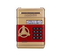 Hucha Electrónica Caja De Seguridad, Cajas De Dinero For Niños Cajero Automático Contraseña Caja De Dinero Efectivo Caja De Ahorro De Monedas Cajero Automático Chico Regalos De Navidad