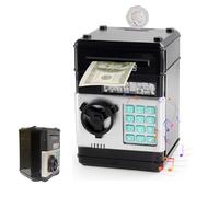 Hucha Electronica para Niños Contraseña Juguete - Hucha con Música y Cajero Electrónico Caja Fuerte para Monedas con Bloqueo de Contraseña & Automático de Dinero Cumpleaños Niños y Niñas