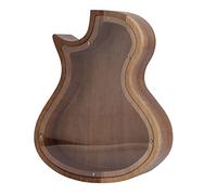 Hucha en Forma de Guitarra, Tarro Transparente de Madera para Ahorrar Dinero con Gran Capacidad, Hucha con Vista Clara para Decorar la Mesa del Dormitorio y como Regalo para Todas