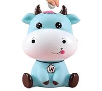 Hucha Grande en Forma de Vaca anticaída,Hucha Linda en Forma de Vaca de plástico con Apertura,Tarro de Almacenamiento Decorativo,Decoración de habitación,Regalo de cumpleaños