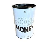 Hucha Lata Mensaje, Frases Positivas Niños y Adultos, Amor, Sueños, Dieta, Viaje, Trabajo. Huchas Originales de Lata, Regalo. (13x9, More Money)