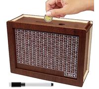 Hucha Madera,Caja de Ahorro,Huchas Originales para Adultos,Caja para Ahorrar Dinero,Caja Ahorro con Objetivo y Bolígrafos, hilft Kindern und Erwachsene Die Gewohnheit Zum Sparen zu Ententwickelt