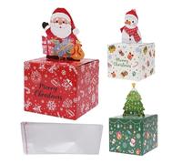 Hucha Navideña: Divertida Navideña De 3 Piezas Con 90 Bolsas, Soporte Para Regalo Festivo Para Hombres, Mujeres, Niños, Amigos Y Adultos | Dispensador De Dinero Navideño Para Cumpleaños, Festival