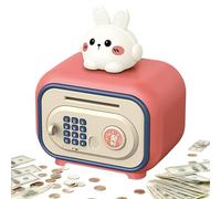 Hucha Niños - Banco de Ahorro Electrónica Contraseña Huella Digital & Mini Cajero Automático Juguete, Adecuado Niños & Niñas 3-12 Años | Auto Grab, Efectos de Sonido, ABS Alta Resistencia,
