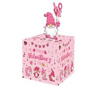 Hucha para el día de San Valentín, divertida caja de dinero rosa para el día de San Valentín, soporte para dinero con rollo de tarjetas, suministros de vacaciones para cumpleaños y dinero en efectivo