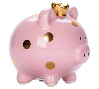 Hucha para niños, irrompible para niños, hucha de cerdo de cerdo, moneda, moneda grande, bonita hucha para regalos de cumpleaños, boda, Navidad (rosa)