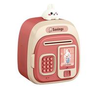 Hucha para niños: Linda Hucha electrónica de Dibujos Animados, Bloqueo de contraseña de Material ABS, función de Ranura para Billetes de Agarre automático | de Efectos de Sonido Segura, dispositi