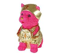 Hucha para perros, diseño de médico, color rosa, de poliresina, con cierre de rosca (modelo - médico)