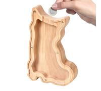 Hucha para perros para niños, de madera transparente, con forma de perro | Hucha de animales para niñas, niños, adultos, cumpleaños, Navidad, día del niño, guardería, dormitorio, sala de estar