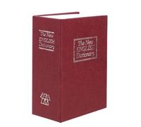 Hucha Regalo de cumpleaños for niños con Caja Seguridad Secreta Oculta, Ahorro Dinero, Libro, Diccionario Creativo, alcancías Monedas(Red)