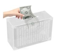 Hucha transparente - Banco de almacenamiento que se puede abrir con mostrador, 5000 cajas transparentes de acrílico reutilizables para dinero, para adultos, niños, adolescentes, dinero en efectivo