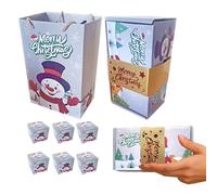 Huchas navideñas, caja de Navidad con caramelos | Suministros de fiesta para bodas galletas niños familia celebración joyería hogar mujeres propuesta de matrimonio