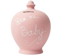 Huchas Originales para Adultos, niños para Ahorro | Cerámica Hecha a Mano | Diseño para mi Baby | Regalo Original y Decorativo | Tarro Guardar Dinero | Color Rosa