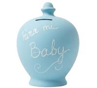 Huchas Originales para Adultos, niños para Ahorro | Cerámica Hecha a Mano | Diseño para mi Baby | Regalo Original y Decorativo | Tarro Guardar Dinero | Color Azul