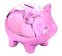 Huchas Originales para Niños Adultos, Infantil Hucha Cerdito, Personalizada Boda Hucha Grande, Cajero para Ahorrar, Originales Regalos para Parejas, Festivales, Alcancias para Adultos (Rosa)
