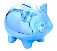 Huchas Originales para Niños Adultos, Infantil Hucha Cerdito, Personalizada Boda Hucha Grande, Cajero para Ahorrar, Originales Regalos para Parejas, Festivales, Alcancias para Adultos (Azul)