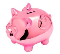 Huchas Originales para Niños Adultos, Infantil Hucha Cerdito, Personalizada Boda Hucha Grande, Cajero para Ahorrar, Originales Regalos para Parejas, Festivales, Alcancias para Adultos (Rosa)