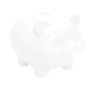 Huchas Originales para Niños Adultos, Infantil Hucha Cerdito, Personalizada Boda Hucha Grande, Cajero para Ahorrar, Originales Regalos para Parejas, Festivales, Alcancias para Adultos (Blanco)