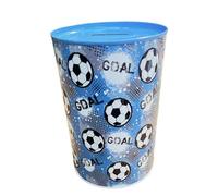Huchas Originales para Niños. Hucha Infantil Lata. Hucha Lata Grande XXL (Balones Goal, 15x10)